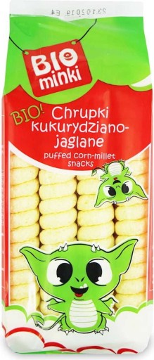 CHRUPKI KUKURYDZIANO-JAGLANE SPIRALE BEZGLUTENOWE BIO 60 g - BIOMINKI