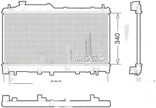 Кулер для води drm36013 denso subaru legacy iv