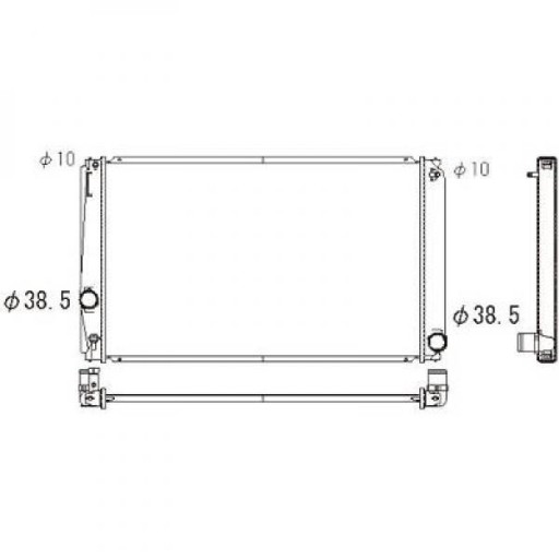 DCM3292 - Радіатор toyota rav 4 11/2005-