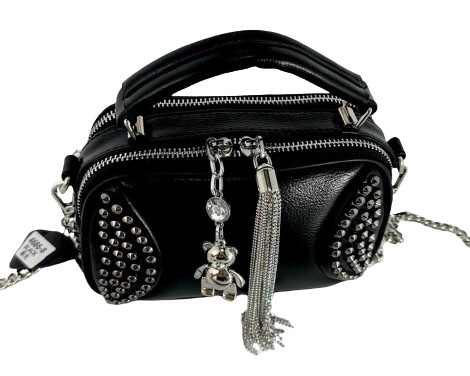 Dámska taška Massimo Contti elegantná malá kabelka čierna