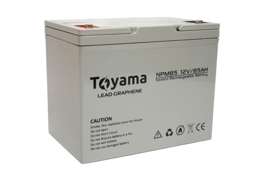 Графенова гелева батарея toyama npm 85 ah 12v з графеном