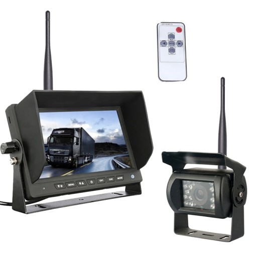 БЕЗДРОТОВИЙ МОНІТОР 7 КАМЕРА ЗАДНЬОГО ВИДУ BUS 12/24V