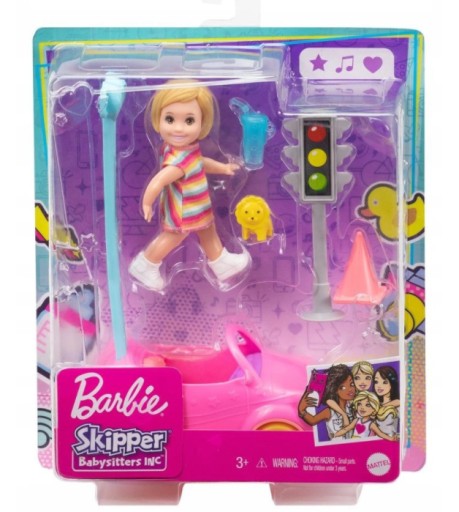 BARBIE SKIPPER AKCESORIA SPACEROWE SAMOCHODZIK