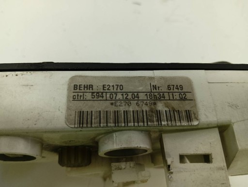 PANEL klími BEHR E2170 Renault Master II (1997-2010)