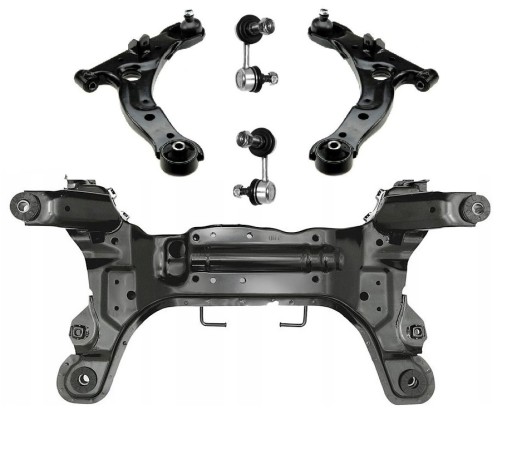 ST.RZ.HY.175+WAHACZE+ŁĄCZNIKI2 - РАМА САНИ БАЛКА + ВАЖЕЛІ УПРАВЛІННЯ + З'ЄДНАННЯ HYUNDAI MATRIX