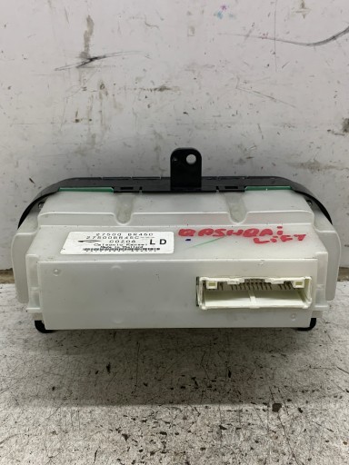control panel air conditioning devices of the air conditioning 27500BR45C QASHQAI J10 LIFT 09-13