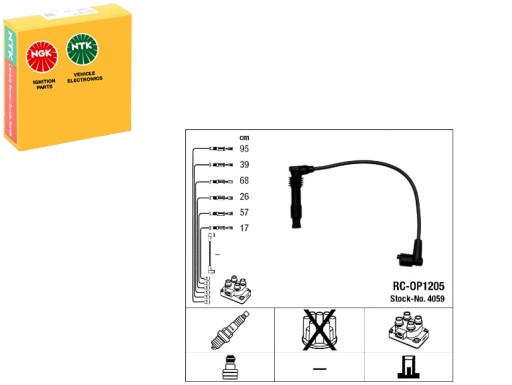 PRO/4059 - Комплект проводов зажигания opel omega b 2.5/3.0