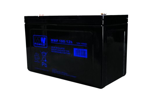 Mwp 100-12h: акумулятор mwp 100-12h (довгий термін служби, 12v-100ah, болт m6)