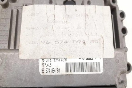 Двигун комп ecu citroën c4 ii (b7) 9657489480 1.59l бензин 81kw 2005