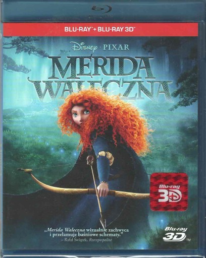 MERIDA WALECZNA 2D/3D [BLU-RAY] FOLIA POLSKIE WYDANIE SKLEP DISNEY