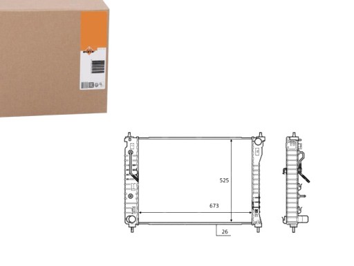 NRF58449/RS7 - РАДИАТОР ДВИГАТЕЛЯ NRF NRF, 58449