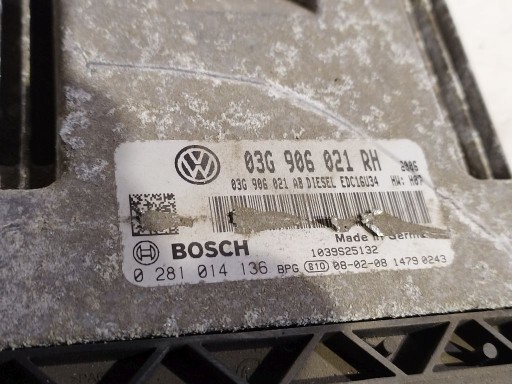 Skoda Octavia II 2 computer control unit of the engine 03G906021RH
