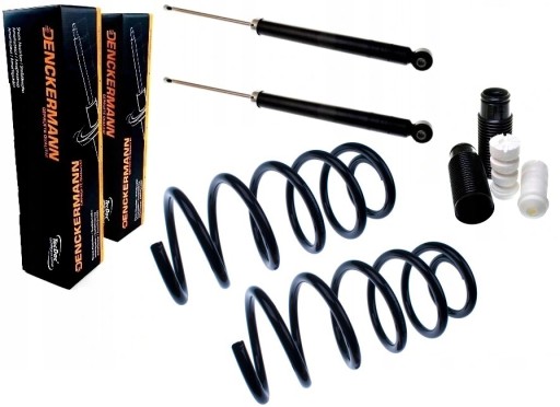 ALL1407B - Амортизаторы пружины чехлы бамперы fiat punto iii grande evo задний комплект