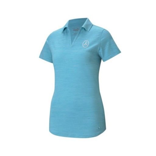 ЖЕНСКАЯ РУБАШКА ПОЛО MERCEDES-BENZ БИРЮЗОВАЯ-XS