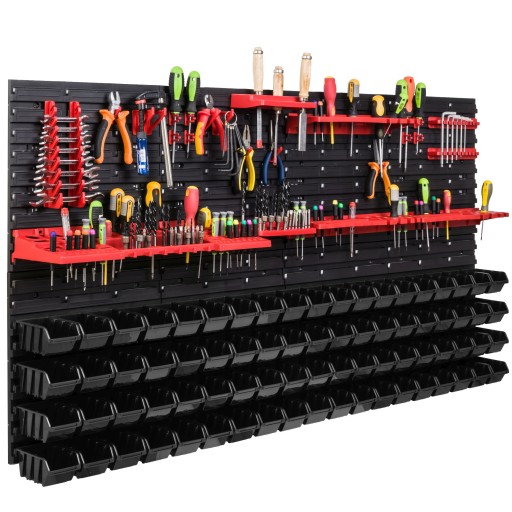 Дошка для інструментів 156x78 см + 76 кюветів