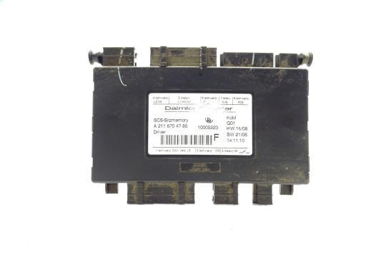 control unit module seat MERCEDES W211 W164 ML GL W251 A2118704785