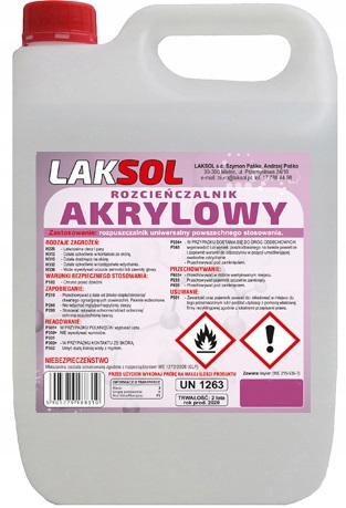 Акриловий розчинник Laksol Professional 20L