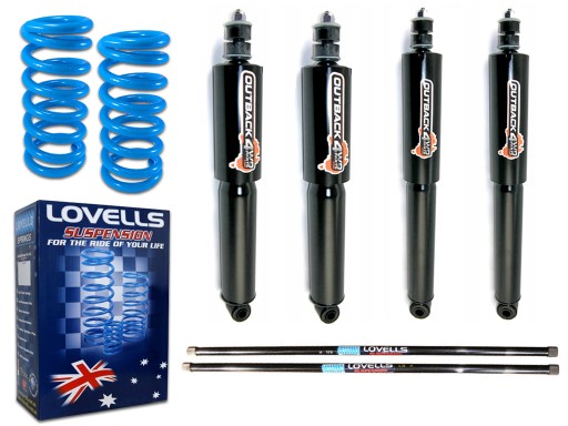 Комплект підвіски ліфт +2 дюйма pajero 2 lovells з амортизаторами outback