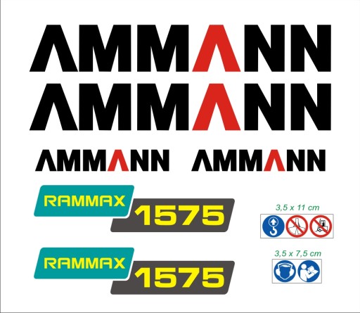 SGN-AMMANN-RAMMAX-1575 - Наклейка для ролика AMMANN RAMMAX 1575