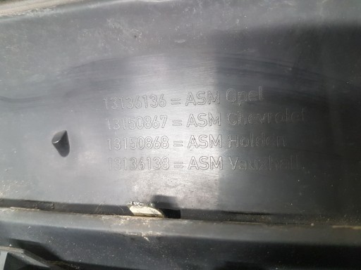 maska maska OPEL ZAFIRA B