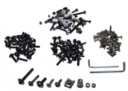 AW53141 - Комплект болтов для обтекателя мотоцикла черный