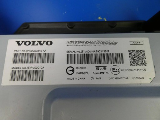 VOLVO V90 II S90 XC90 II XC60 II Amplificateur AUDIO RADIA