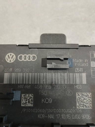 Audi A7 4G module door right front 4G8959792J