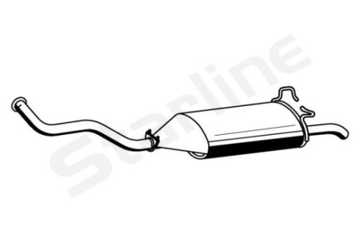 36.36.401 - ГЛУШИТЕЛЬ RENAULT 19TS GTS TSE 1390 ОКОНЧАТЕЛЬНЫЙ ШТ STARLINE
