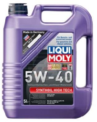МАСЛО LIQUI MOLY 5W40 5L SYNTHOIL HIGH TECH 1856