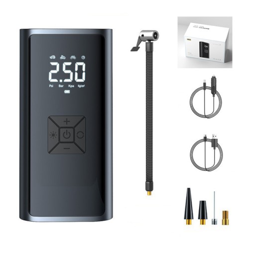 АВТОМОБИЛЬНЫЙ КОМПРЕССОР MBG 12В/230В ЖК-СВЕТОДИОДНЫЙ ФОНАРЬ