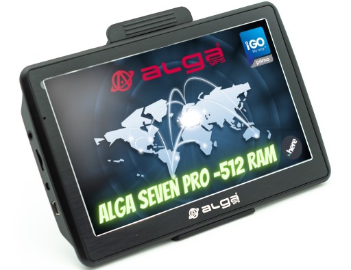 ALGA SEVEN PRO - 512 RAM, GPS-навігація, TIR, iGO ADR