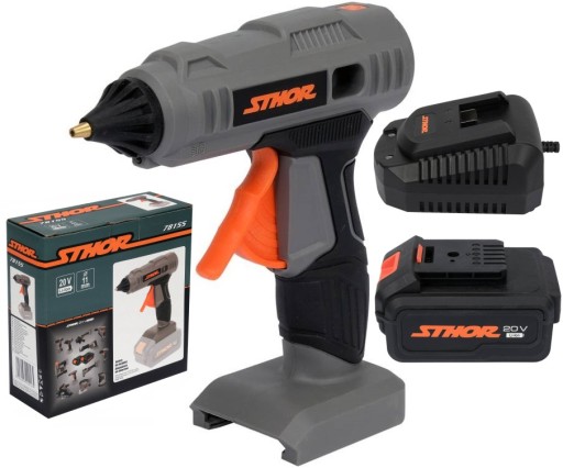 ПЕРЕЗАРЯЖАЕМЫЙ КЛЕЕВОЙ ПИСТОЛЕТ 11 ММ. 20В СТОР +4Ач