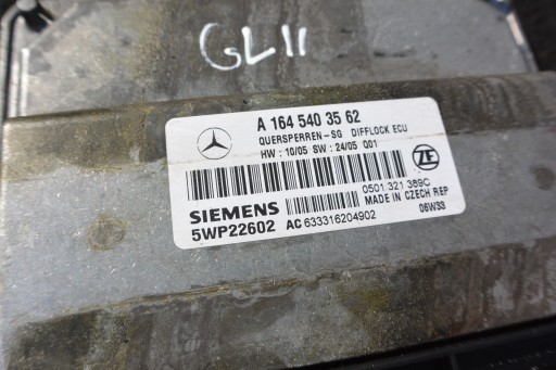 module control unit BLOKADY MERCEDES GL X164 ML W164