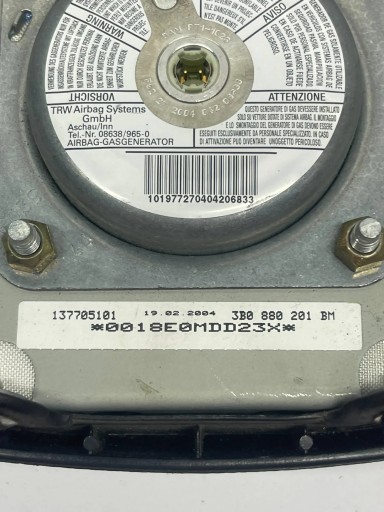 airbag airbag of the steering wheel VW GOLF IV 3B0880201AE