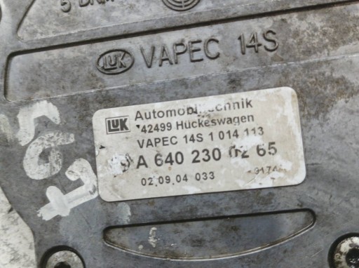 Pumpe VACUM A6402300265 2.0 CDI Mercedes-Benz A-klasa II (2004-2012) W169