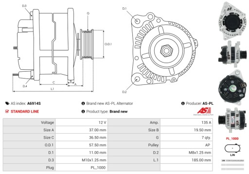 A6914S - Новий генератор as-pl