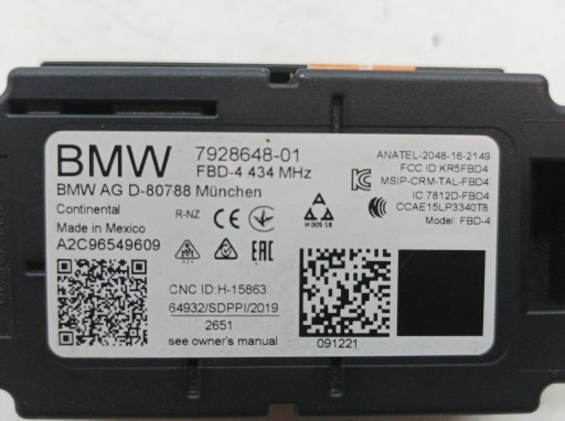 module RADIA 7928648 Bmw Seria 5 VII (2017-2024) G30/G31