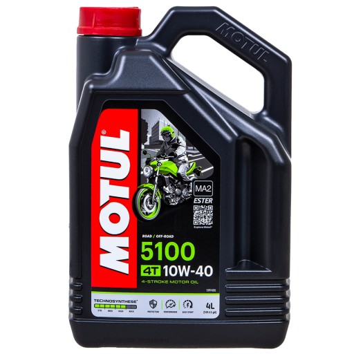 МОТОРНЕ МАСЛО MOTUL 5100 10W40 4T 4L MA2 ESTER