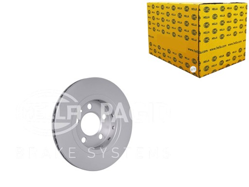 8DD 355 - ДИСКИ ГАЛЬМІВНІ 2 ШТ. ПОФАРБОВАНА ЗАДНЯ ЧАСТИНА VOLKSWAGEN HELLA