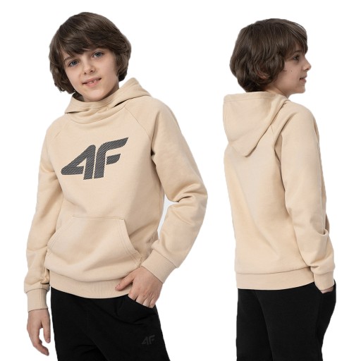 Дитяча толстовка 4F 134 р., довгий рукав, беж