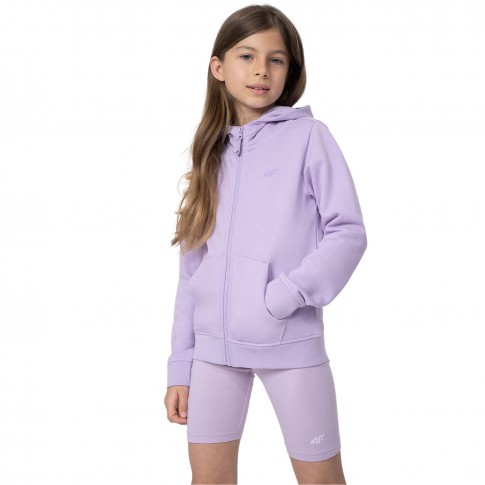 Толстовка дитяча 4F 152 розмір, довгий рукав, фіолетовий