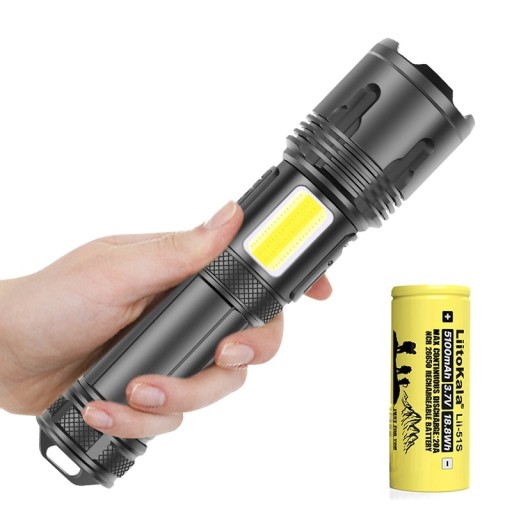 Ліхтарик xhp100 zoom + COB LED + 5000mah LiitoKala