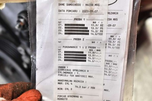 engine pillar petrol P51B MAZDA MX5 MX-5 IV ND 1.5 SKYACTIV 131 KM 15-23