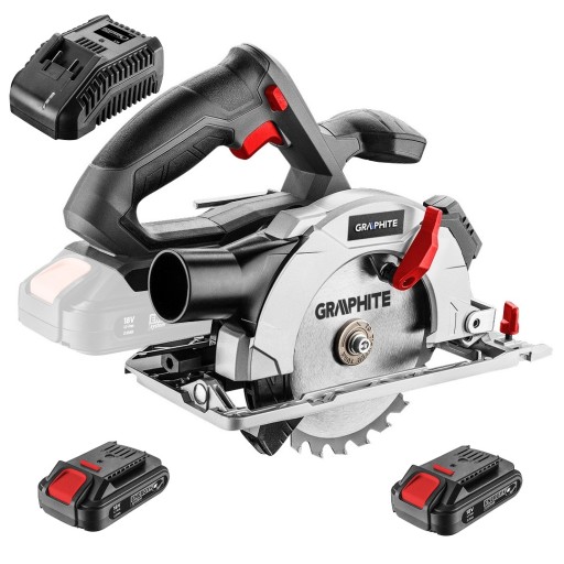 ГРАФІТОВА ПИЛА ЦИРКУЛЯРНА ПИЛА + 2 АКУМУЛЯТОРИ 2Ah + ЗАРЯД