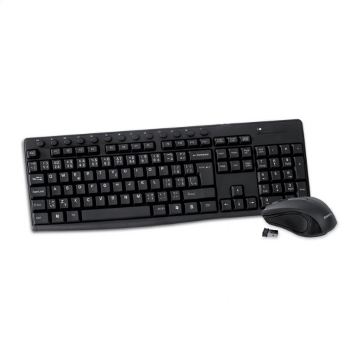 OMEGA KEYBOARD CZ + MOUSE BEZDRÔTOVÝ SET BLACK [44440]