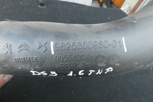 DS DS 9 pipe / hose dolotowy air 1.6 PureTech 225 petrol 9825300980