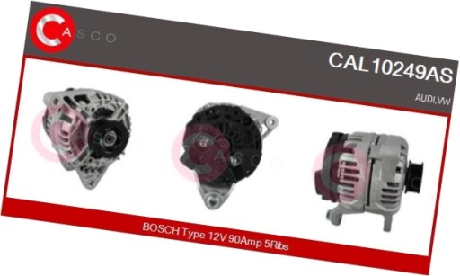 CASCAL10249AS/RS7 - Генератор 12v 90a - casco cal10249as