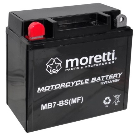 MB7-BS - Гелева акумуляторна батарея MORETTI MB7 - BS 7 Ah YB7-BS