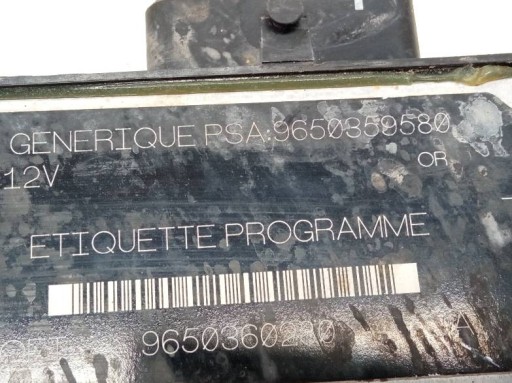 Centralina Motore 9650360280 9650359580 Peugeot Partner e (1996-2008)