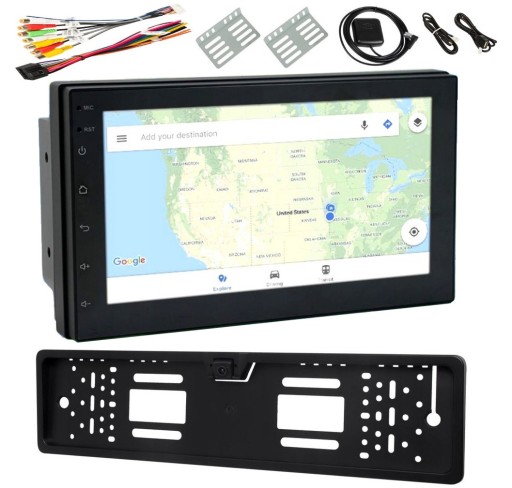 НАВИГАЦИЯ РАДИО 2DIN 7 GPS ANDROID КАМЕРА ЗАДНЕГО ВИДА